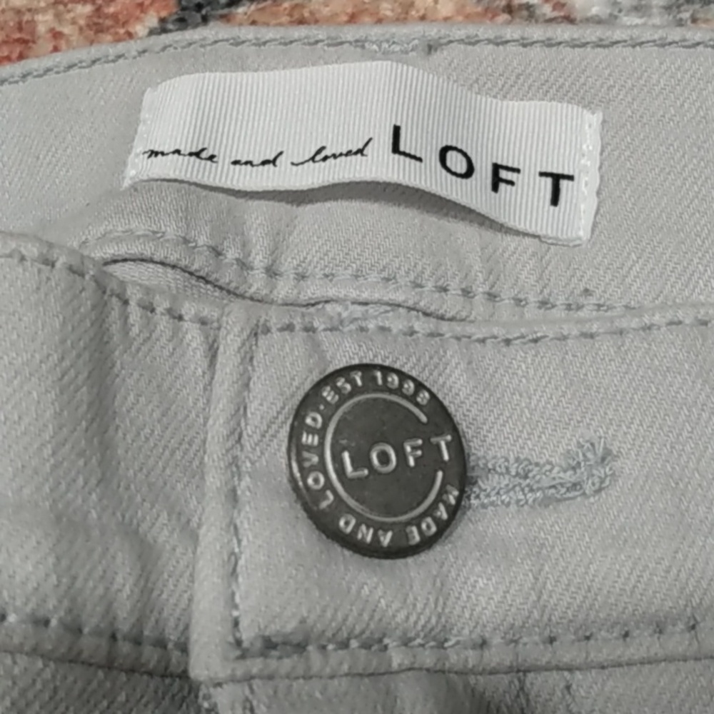 NEW, LOFT High Waist Skinny Tie Dye Dip Jeans - Picture 7 of 16